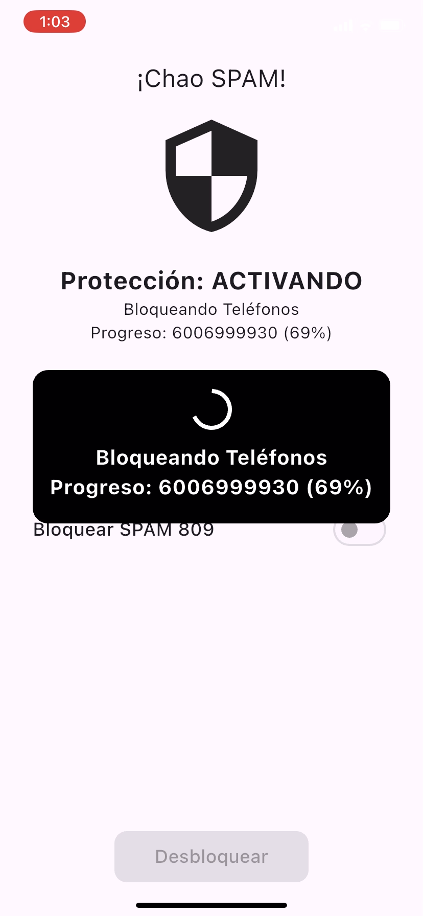 ChaoSPAM - Bloqueo de llamadas